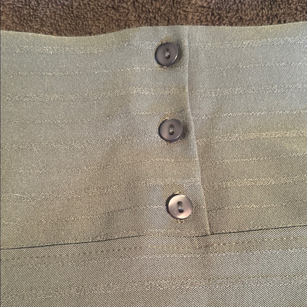 PrettyLittleThing Khaki Green Mini Skirt Size 10